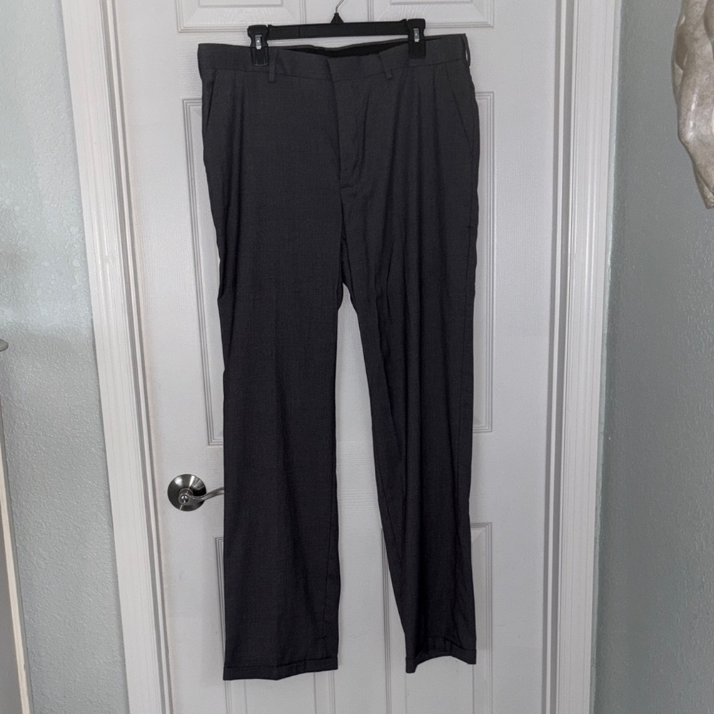 Apt. 9 Mens Classic Dark Gray Trousers 36x34